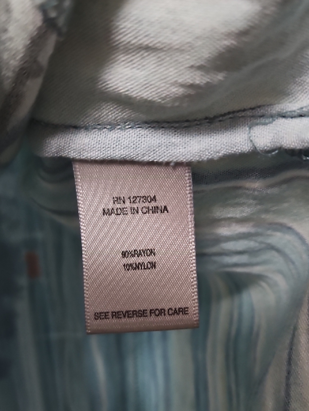 John Mark 2X Abstract Blue Button-Up Art Print Shirt Tunic Artsy - Picture 4 of 16